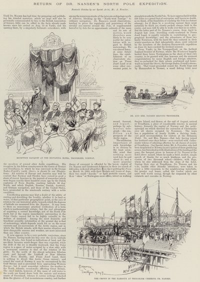 Ritorno della spedizione al Polo Nord del Dr. Nansen da Amedee Forestier